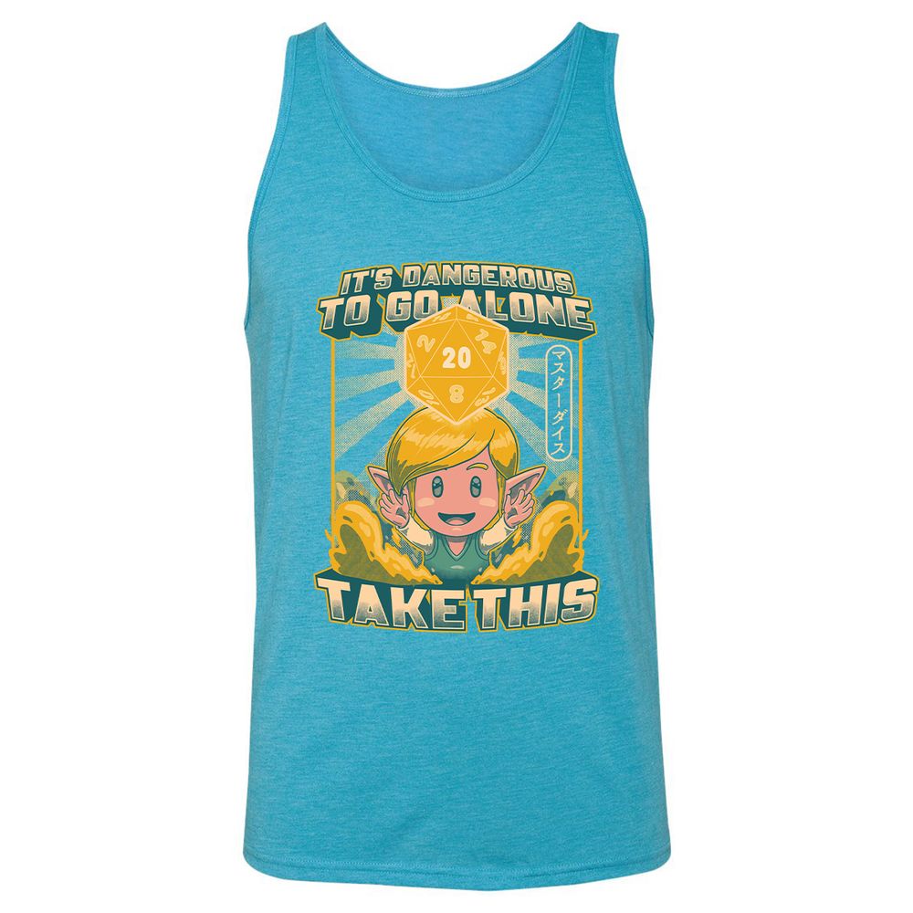 Unisex Jersey Tank - 63ZS4TQD - Aqua Triblend - 3