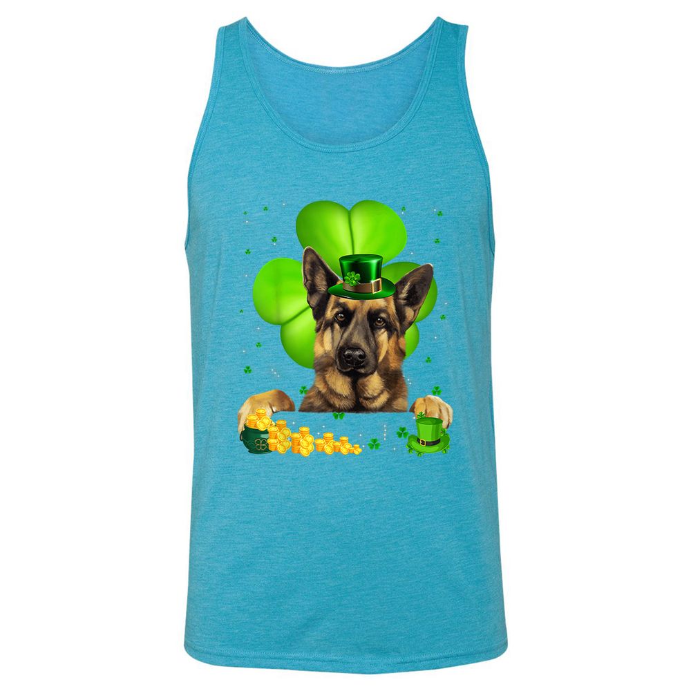 Unisex Jersey Tank - M9E5EQUD - Aqua Triblend - 3