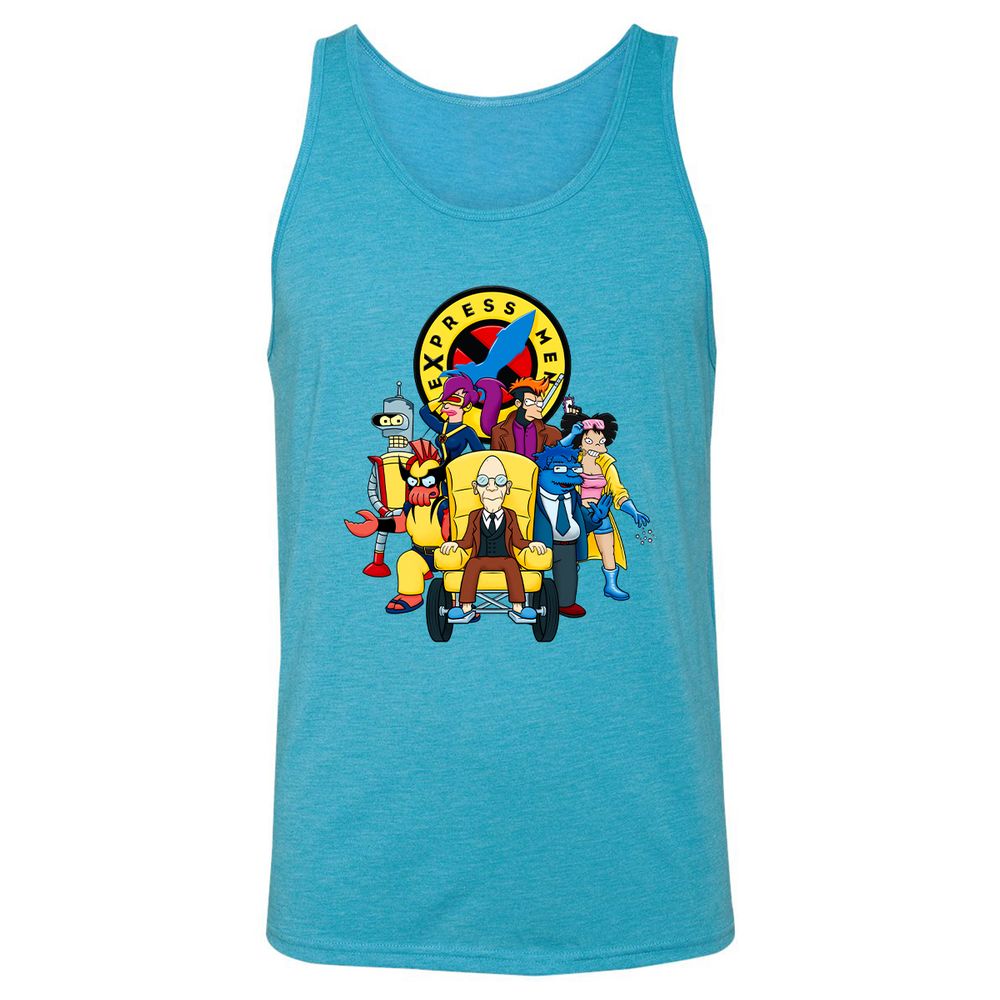 Unisex Jersey Tank - CS1C4Y4N - Aqua Triblend - 3