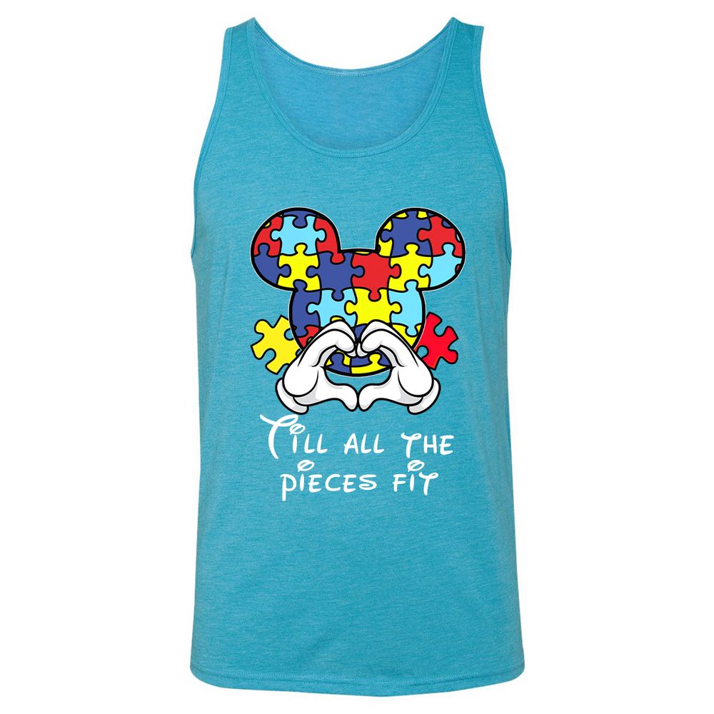 Unisex Jersey Tank - G74UZWB5 - Aqua Triblend - 3