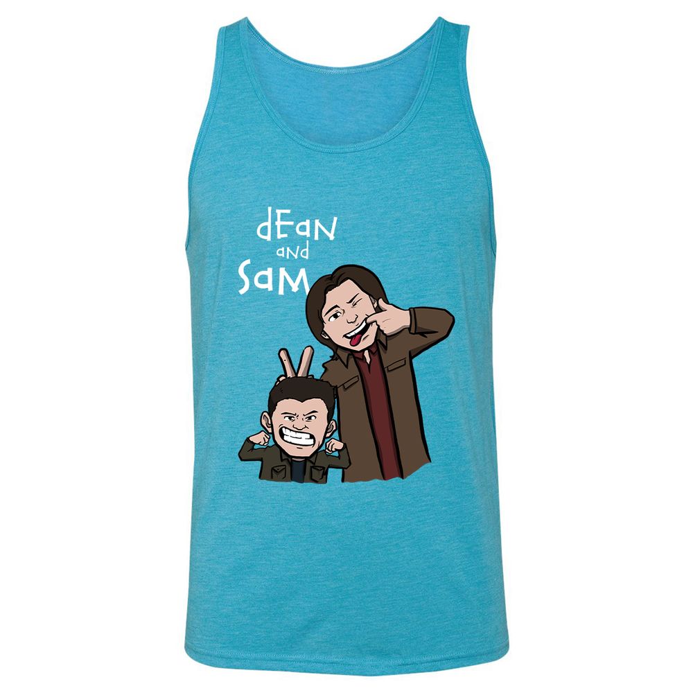 Unisex Jersey Tank - GPBQH5S7 - Aqua Triblend - 3
