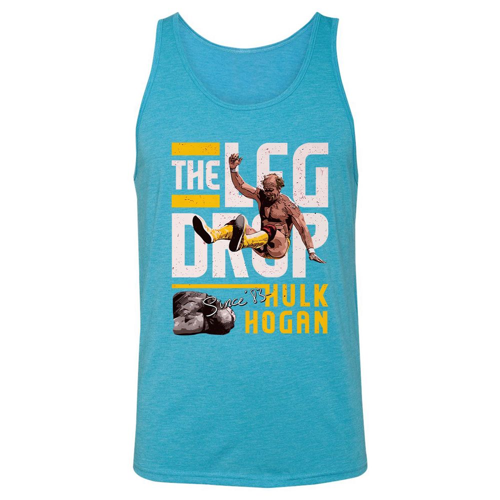 The Leg Drop - Aqua Triblend - 3