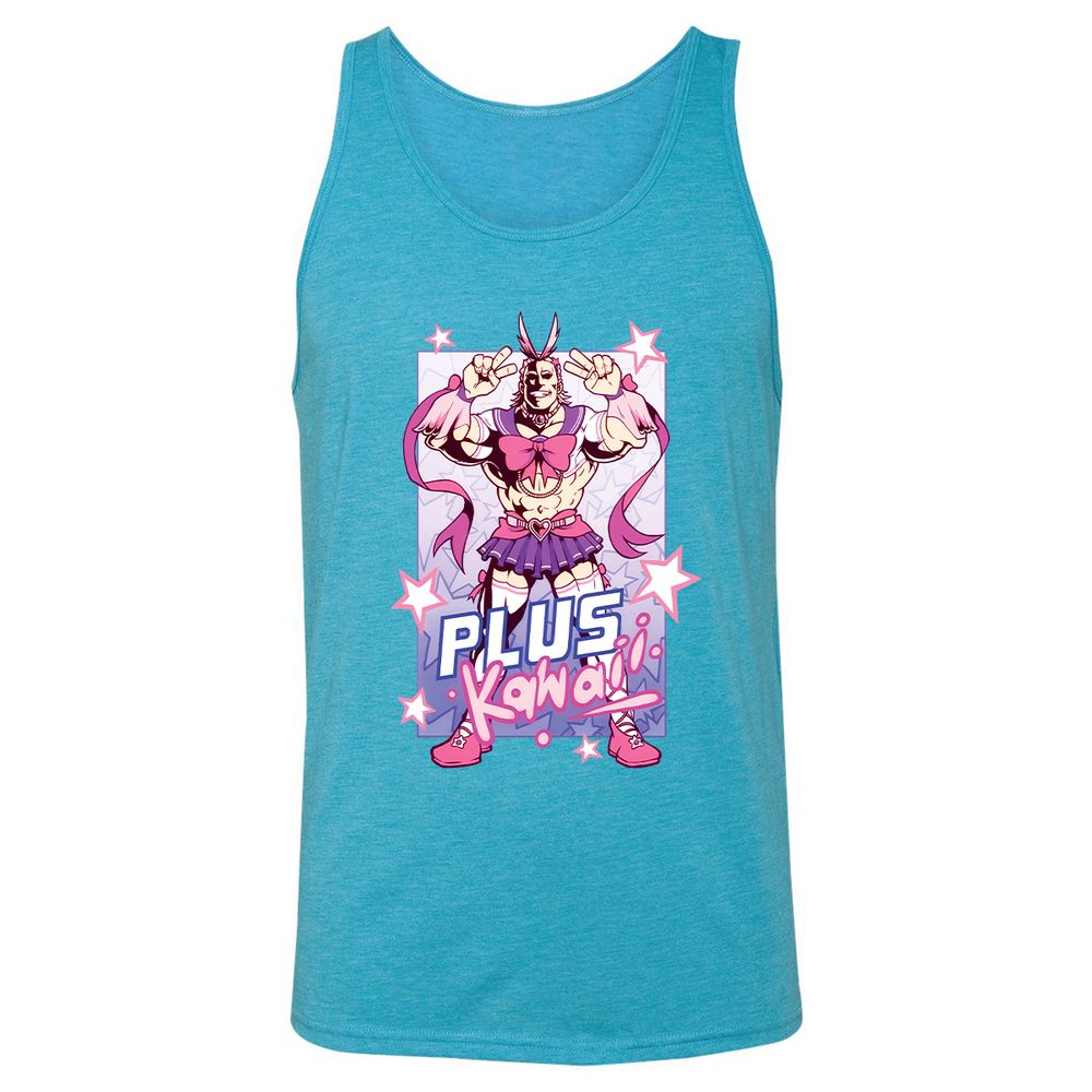 Unisex Jersey Tank - GCF4DXMU - Aqua Triblend - 3