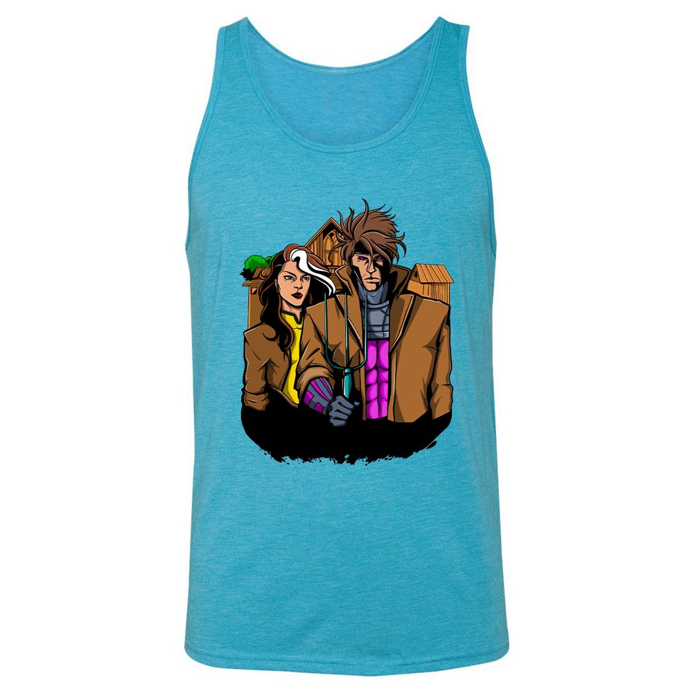 Unisex Jersey Tank - WTAWVRCB - Aqua Triblend - 3