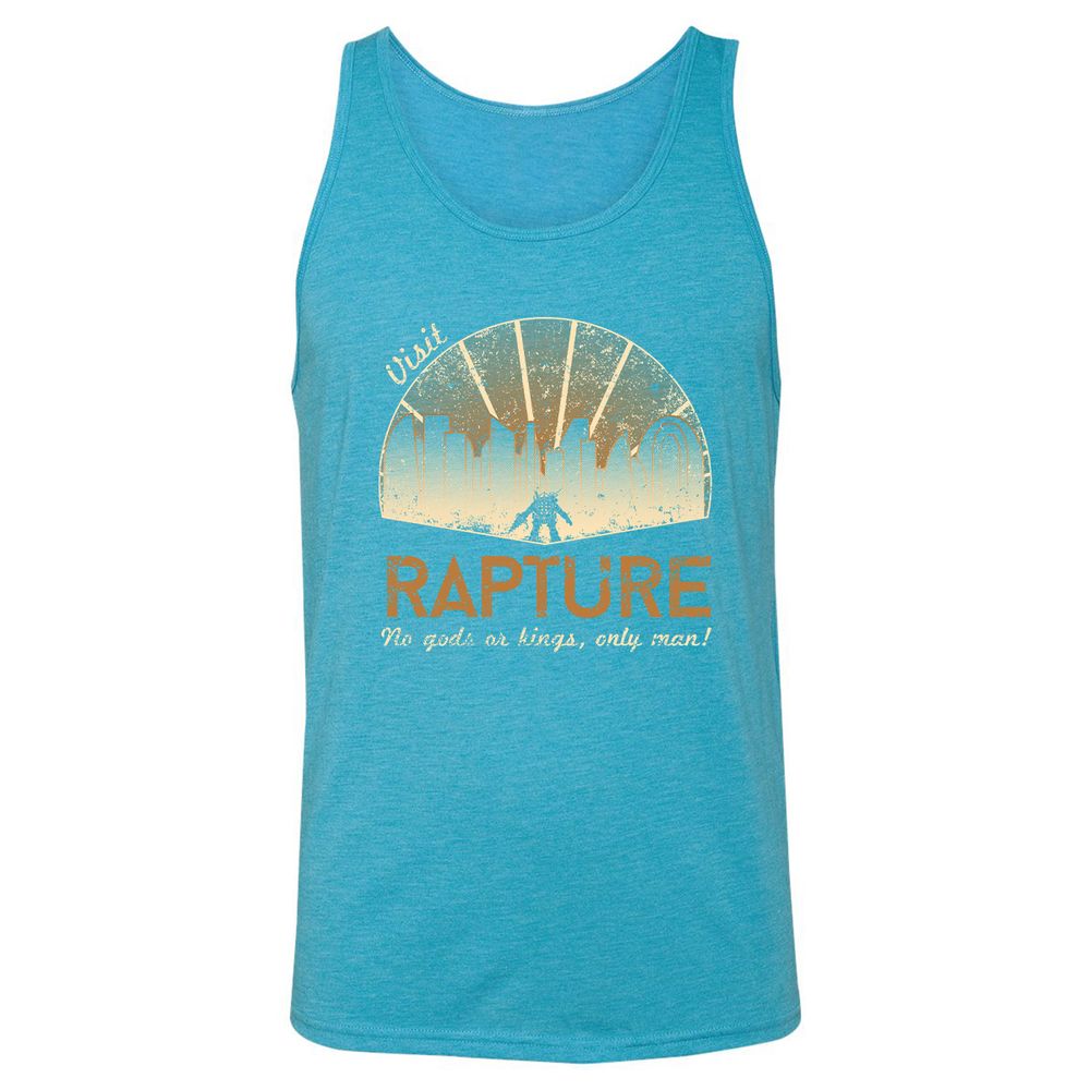Unisex Jersey Tank - U8F14F5J - Aqua Triblend - 3