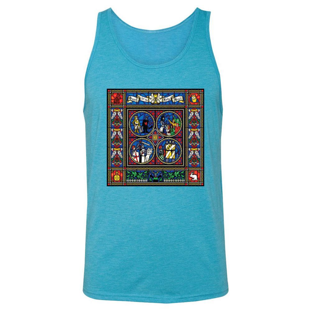 Unisex Jersey Tank - LGQF7769 - Aqua Triblend - 3