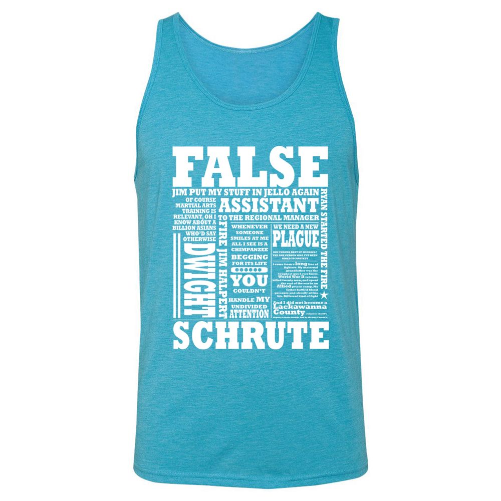Unisex Jersey Tank - R4FCHQ5N - Aqua Triblend - 3