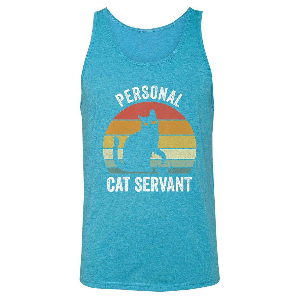 Unisex Jersey Tank - M6U5QF8R - Aqua Triblend - 3