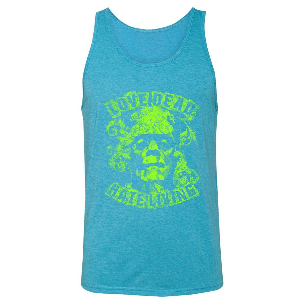 Unisex Jersey Tank - 7FL16YJK - Aqua Triblend - 3