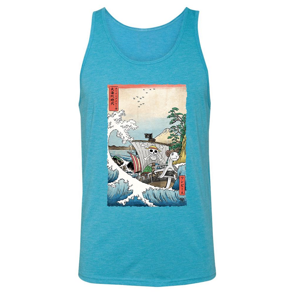 Unisex Jersey Tank - CRH8H9NC - Aqua Triblend - 3