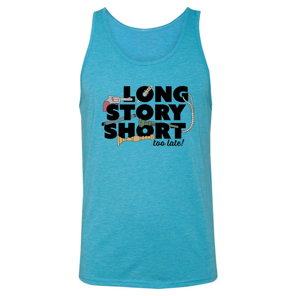 Unisex Jersey Tank - KT7LY6VQ - Aqua Triblend - 3