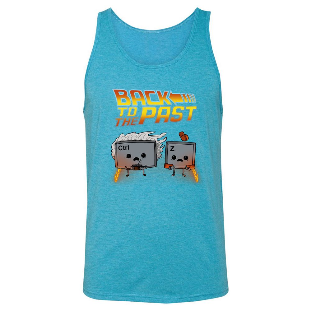 Unisex Jersey Tank - Q2433GSU - Aqua Triblend - 3