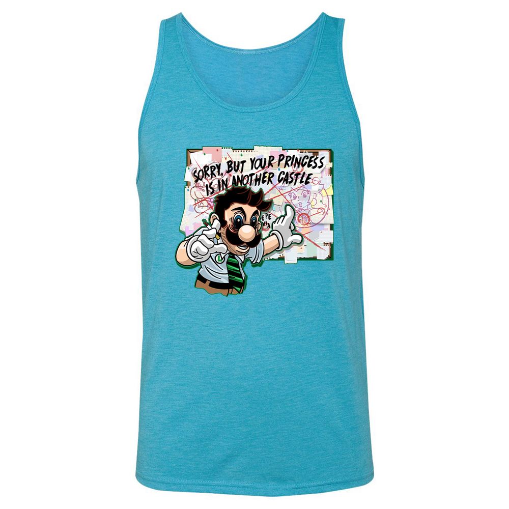 Unisex Jersey Tank - JDW5ZHQ3 - Aqua Triblend - 3
