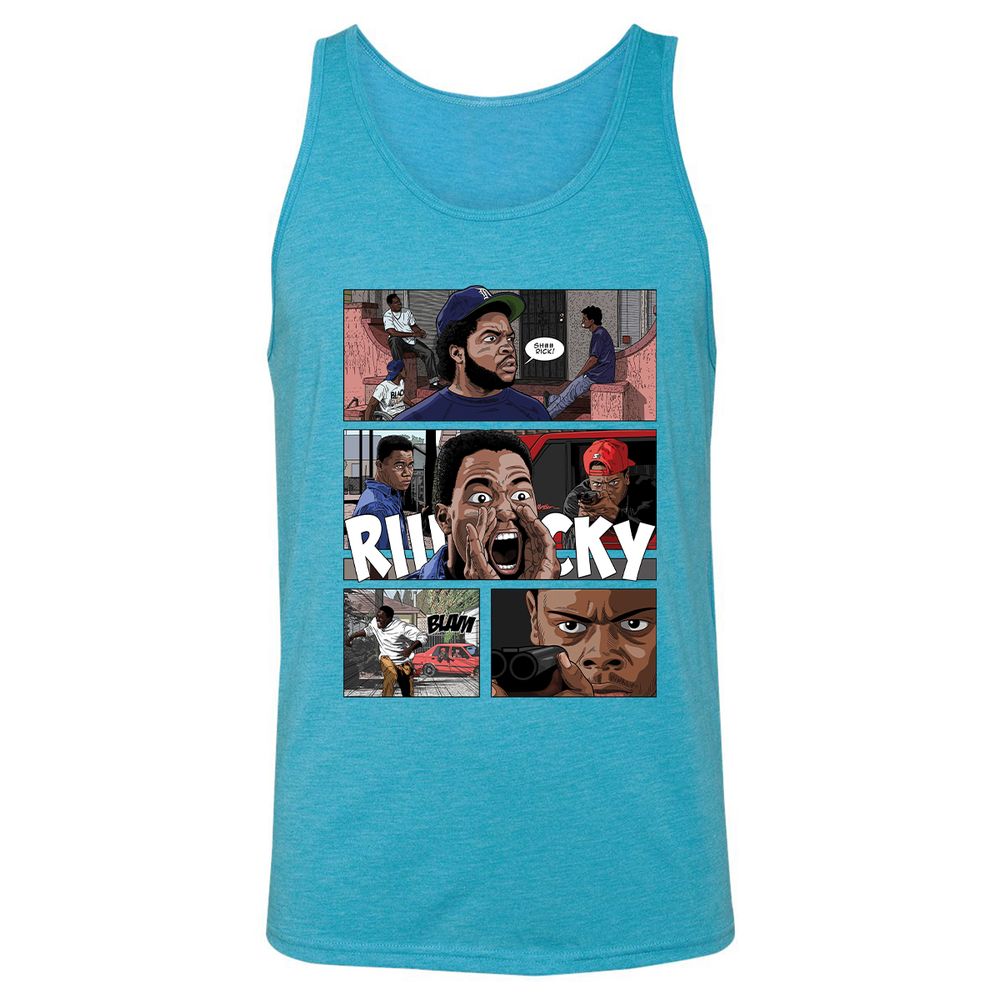 Unisex Jersey Tank - 2A3MP8NW - Aqua Triblend - 3
