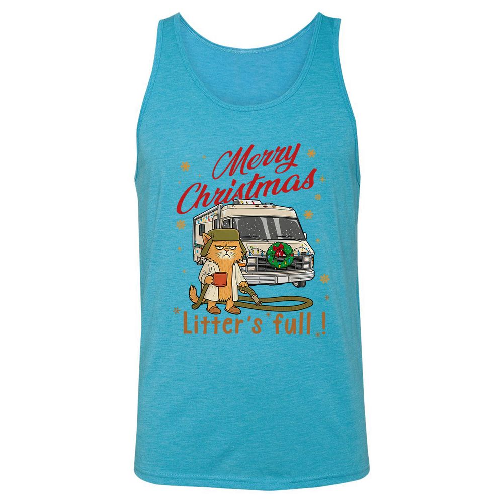 Unisex Jersey Tank - 3ENM4Z9H - Aqua Triblend - 3