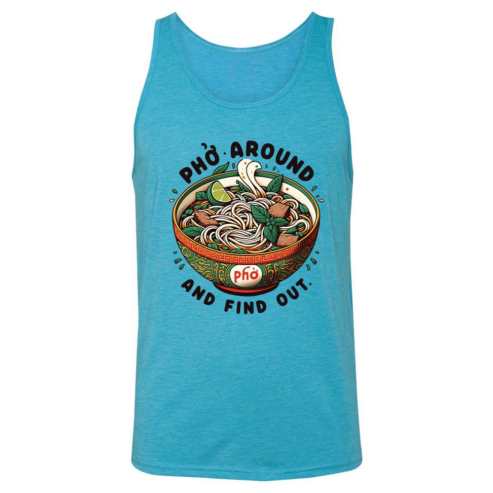 Unisex Jersey Tank - DEDQ4PBW - Aqua Triblend - 3