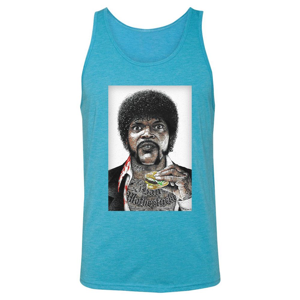 Unisex Jersey Tank - BY2DSXUM - Aqua Triblend - 3