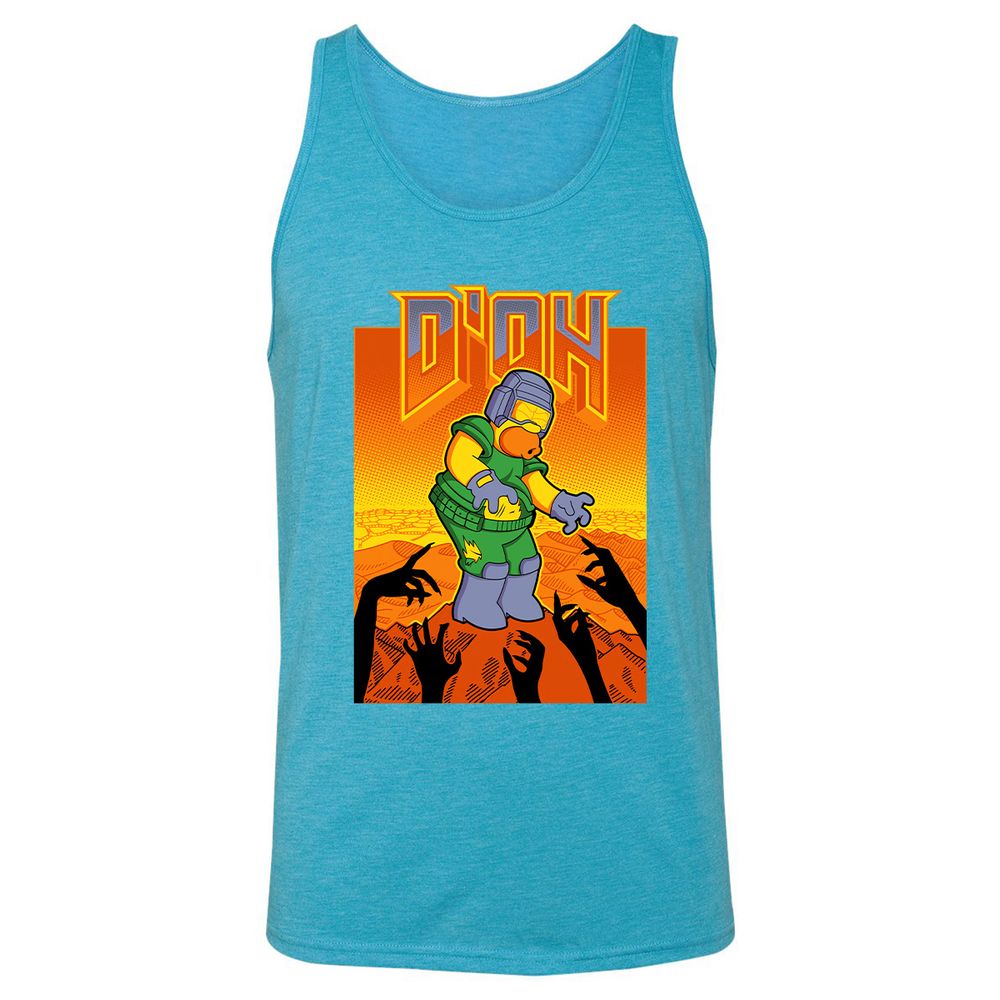 Unisex Jersey Tank - FJX2CH25 - Aqua Triblend - 3