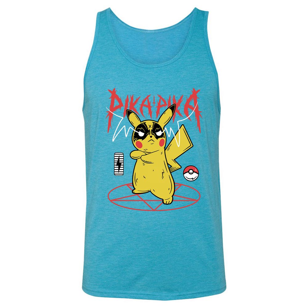 Unisex Jersey Tank - 8PNDNEC9 - Aqua Triblend - 3