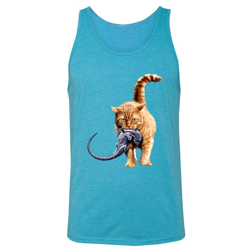 Unisex Jersey Tank - N9Z5SVKW - Aqua Triblend - 3