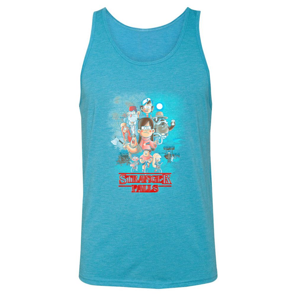 Unisex Jersey Tank - PSMQS35C - Aqua Triblend - 3