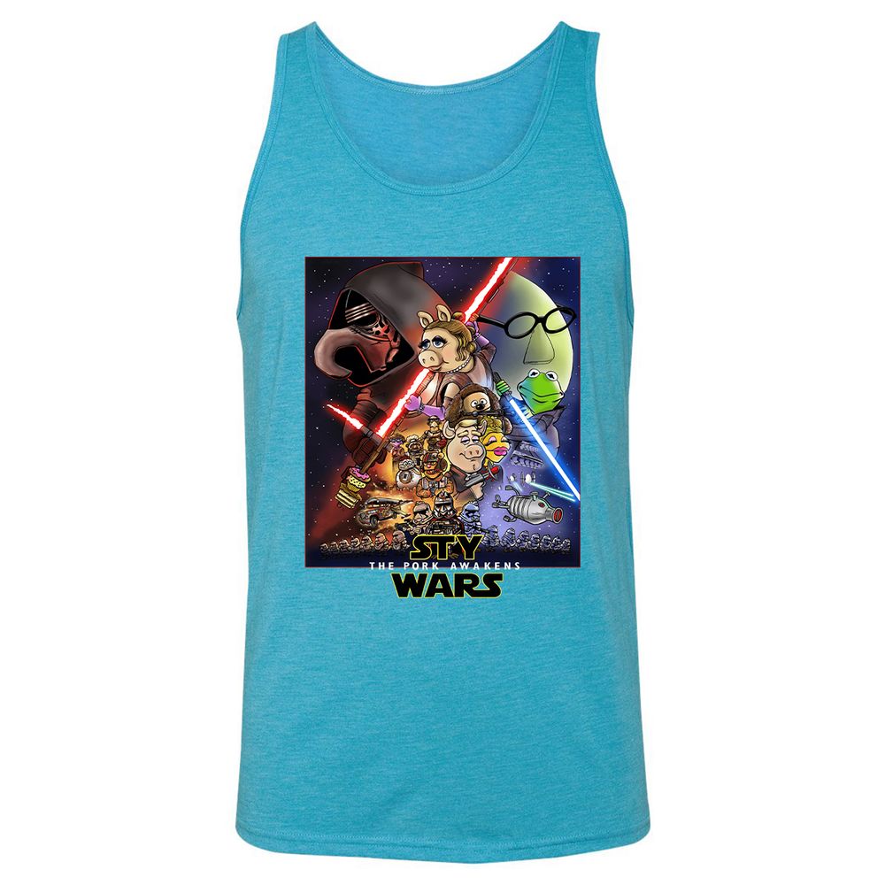 Unisex Jersey Tank - 7V4WMG58 - Aqua Triblend - 3