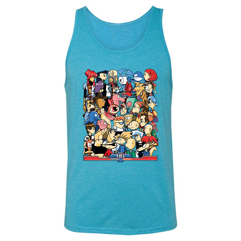 Unisex Jersey Tank - APU9UYJ9 - Aqua Triblend - 3