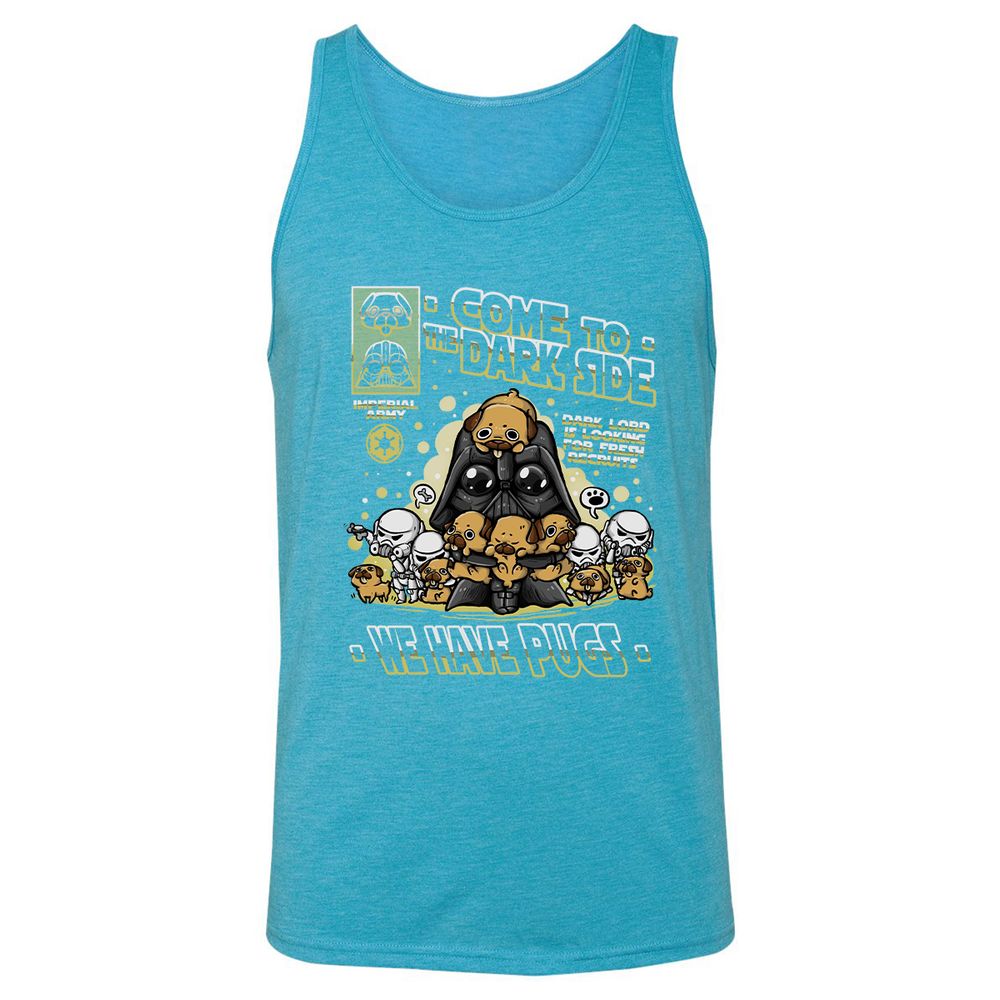 Unisex Jersey Tank - 4VPDDP8Y - Aqua Triblend - 3