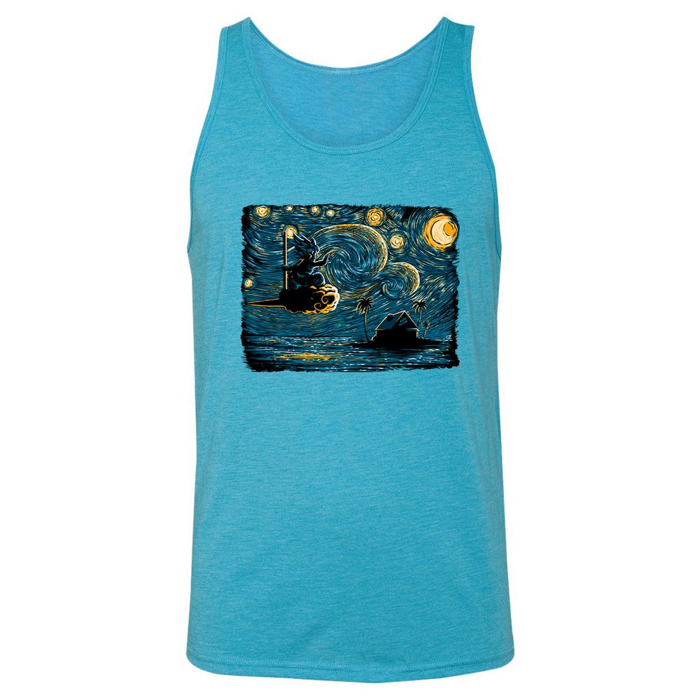 Unisex Jersey Tank - LZYJQSSX - Aqua Triblend - 3