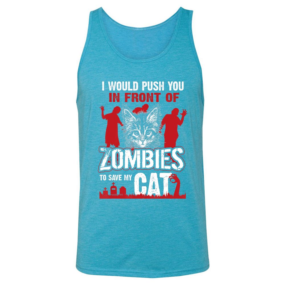 Unisex Jersey Tank - NMT9W4B4 - Aqua Triblend - 3