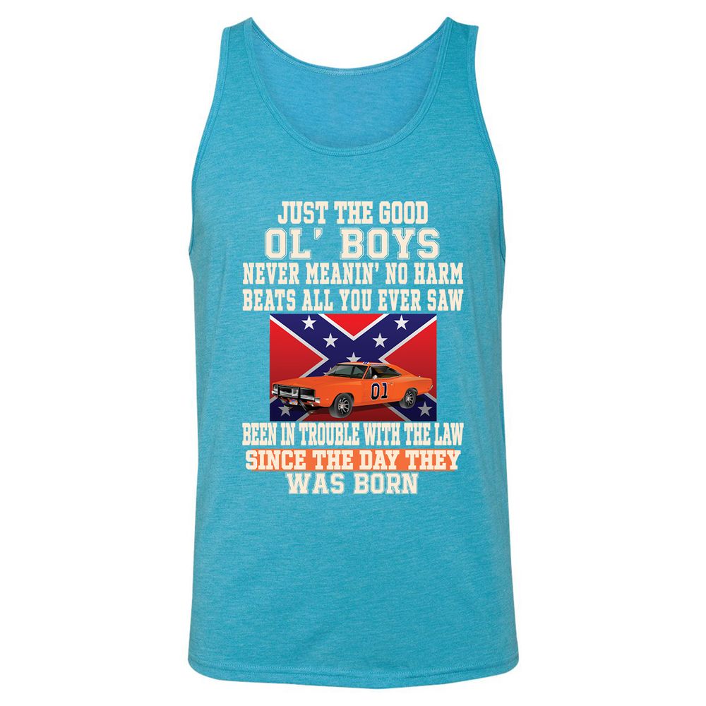 Unisex Jersey Tank - NBQ4PBCF - Aqua Triblend - 3