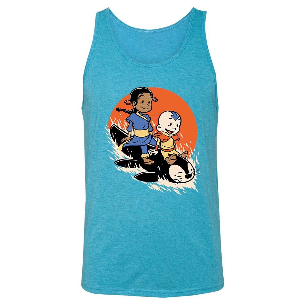 Unisex Jersey Tank - PUH4UQ7W - Aqua Triblend - 3