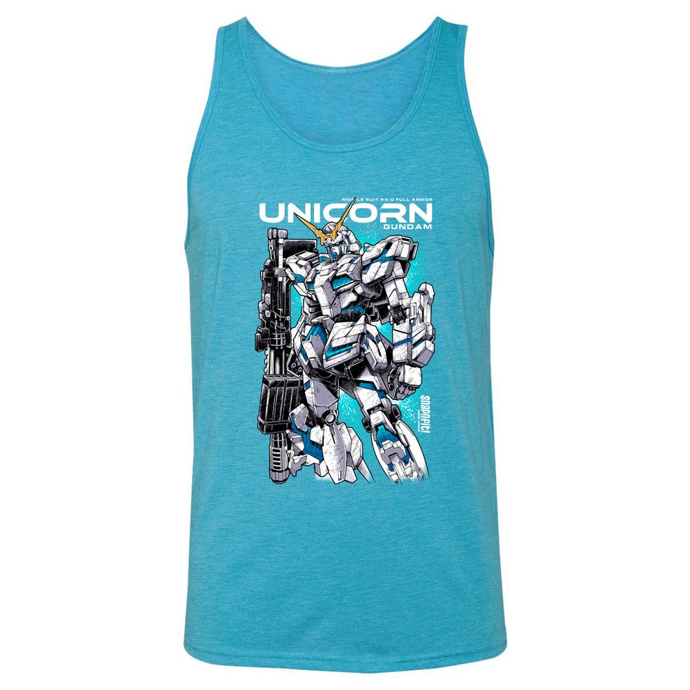 Unisex Jersey Tank - CS5JEB1V - Aqua Triblend - 3