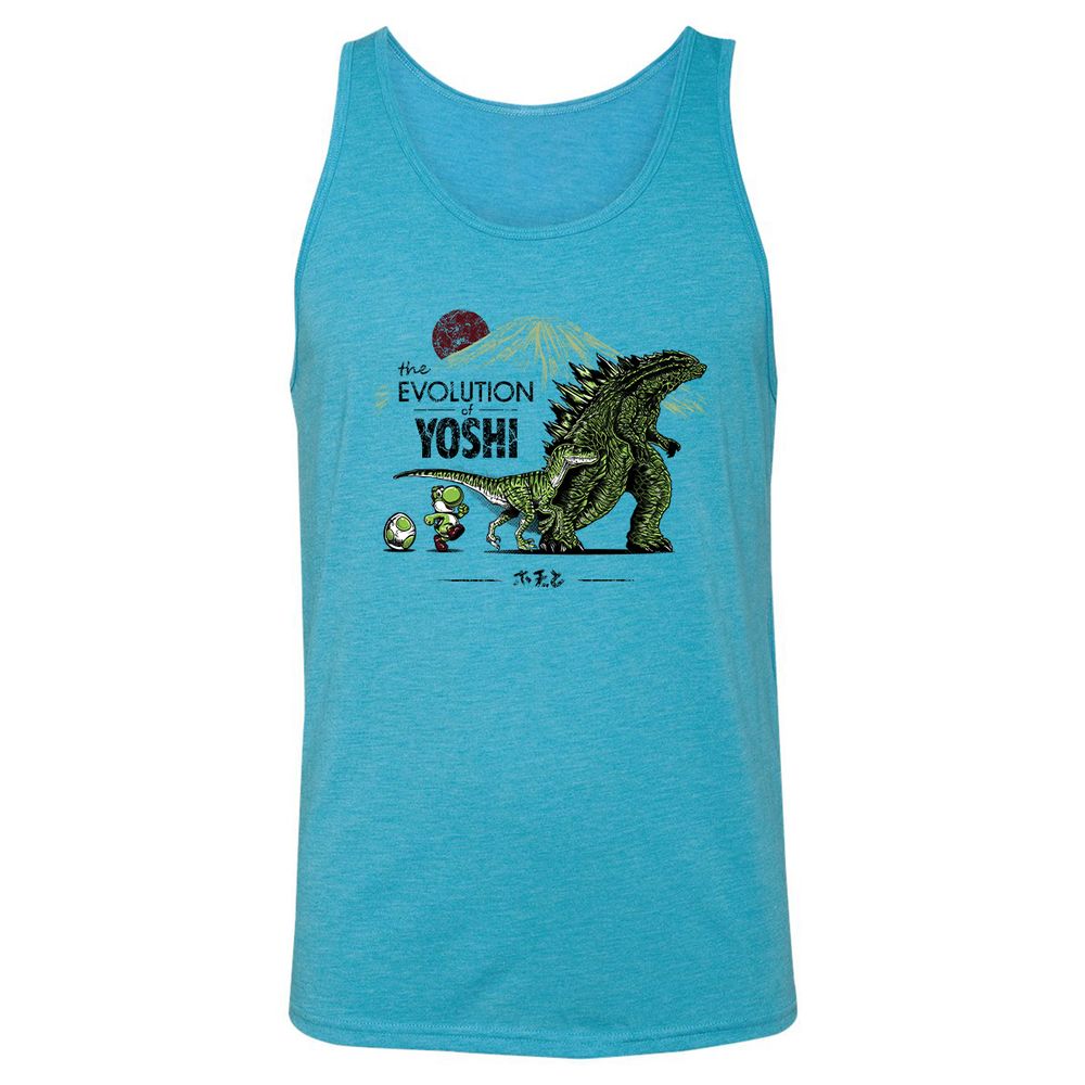 Unisex Jersey Tank - P84CY5DM - Aqua Triblend - 3