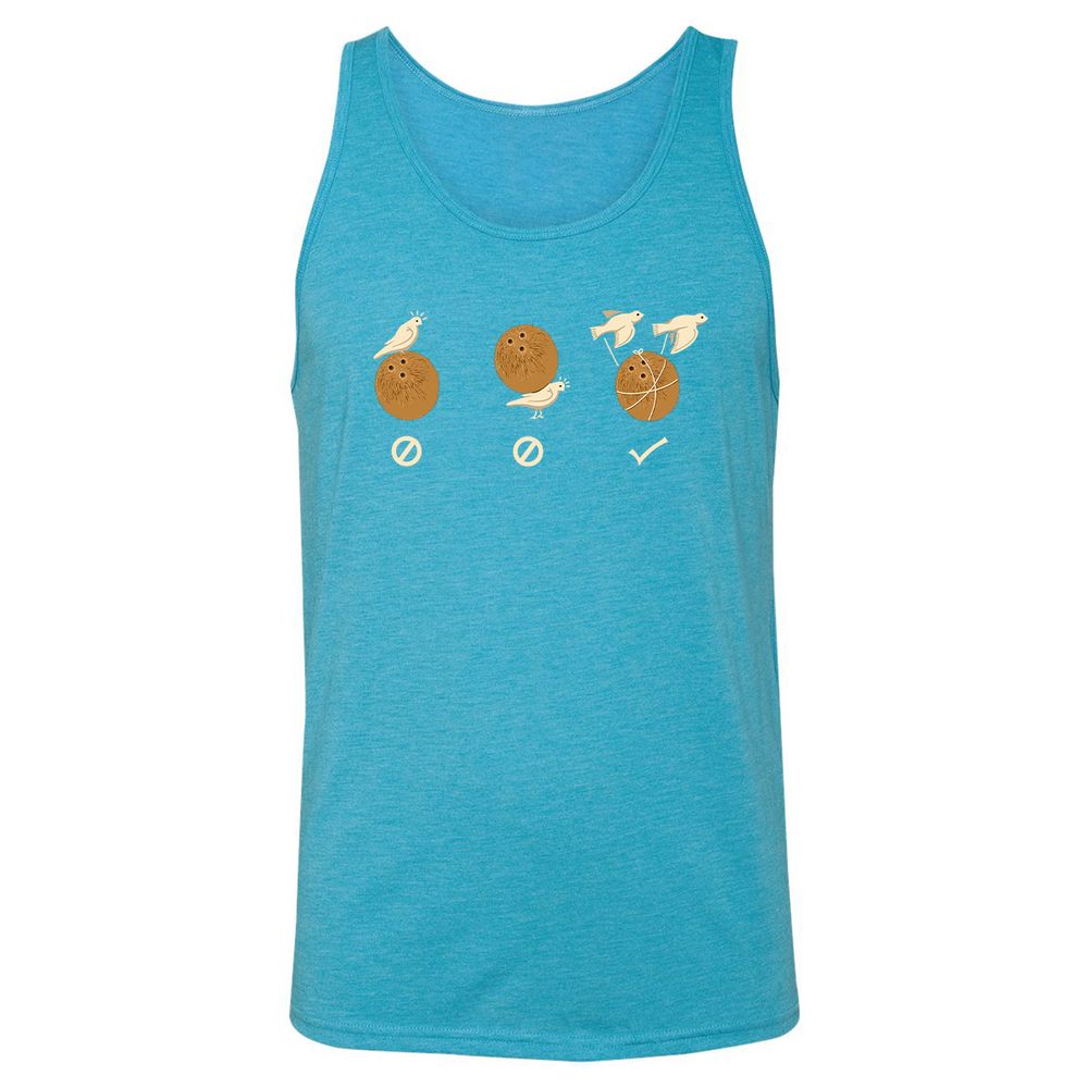 Unisex Jersey Tank - RSDV4GMW - Aqua Triblend - 3