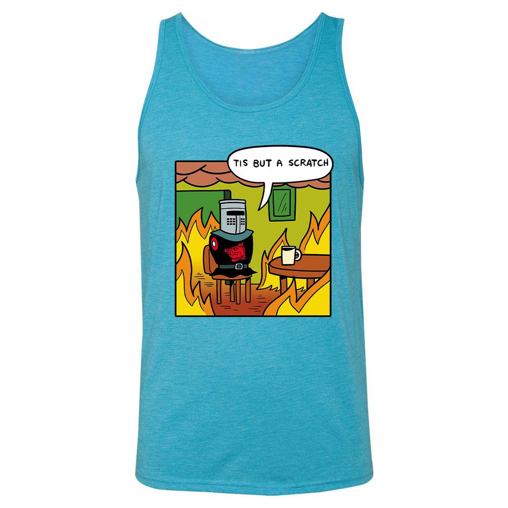 Unisex Jersey Tank - YXN7SGJJ - Aqua Triblend - 3