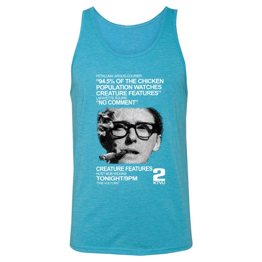 Unisex Jersey Tank - MKHJX8K7 - Aqua Triblend - 3
