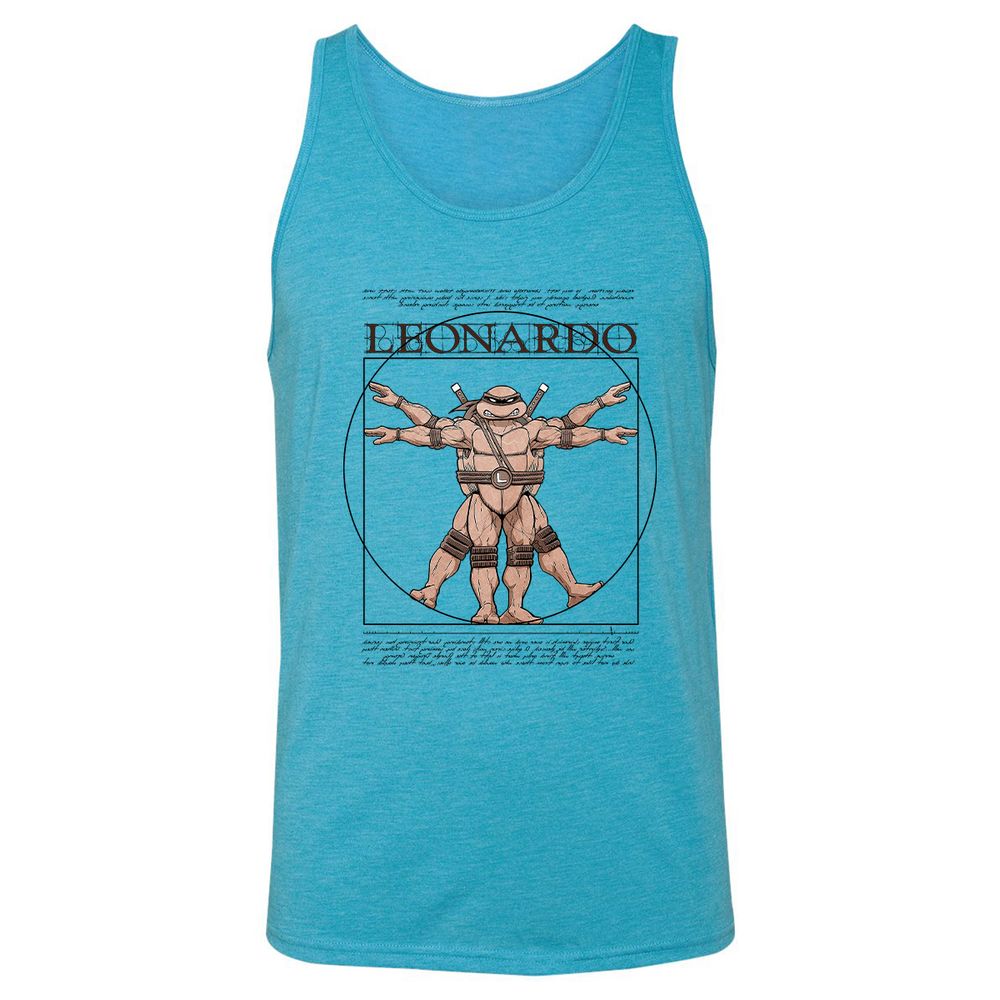 Unisex Jersey Tank - A9VYDUGQ - Aqua Triblend - 3
