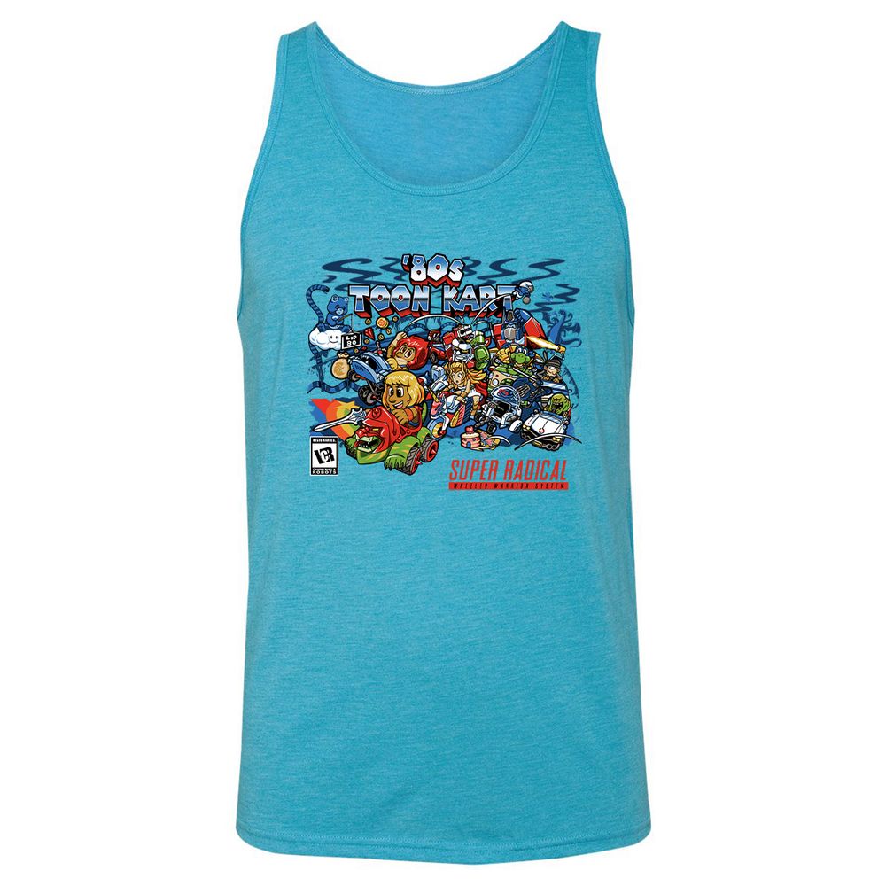 Unisex Jersey Tank - GT3F8JH6 - Aqua Triblend - 3