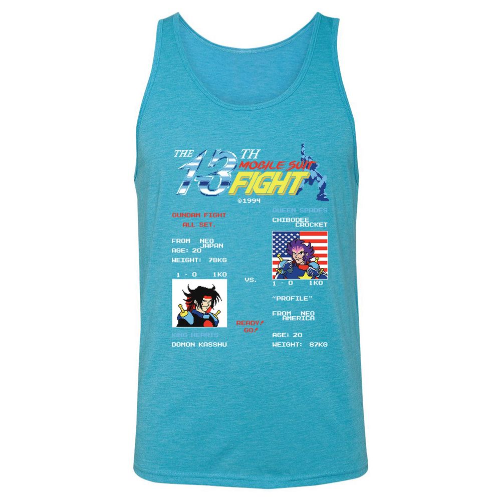 Unisex Jersey Tank - 2GW7JPRL - Aqua Triblend - 3