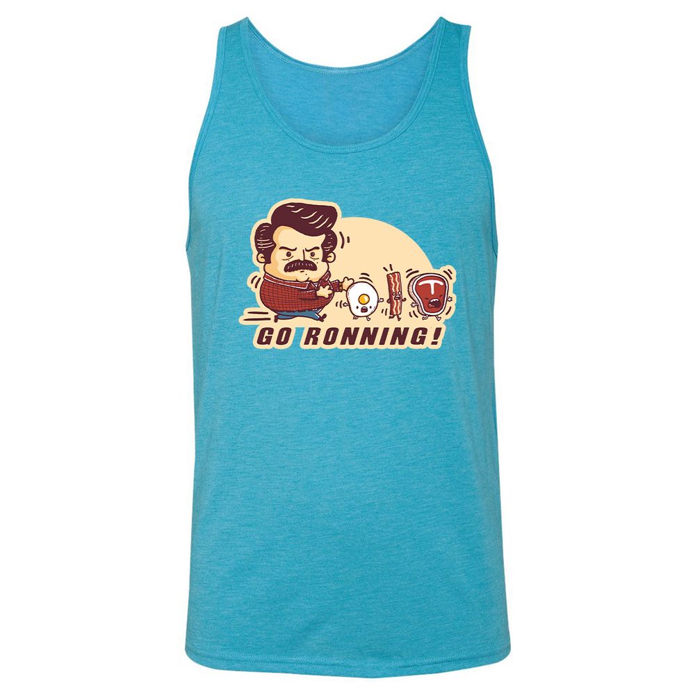 Unisex Jersey Tank - 6PB19ADY - Aqua Triblend - 3