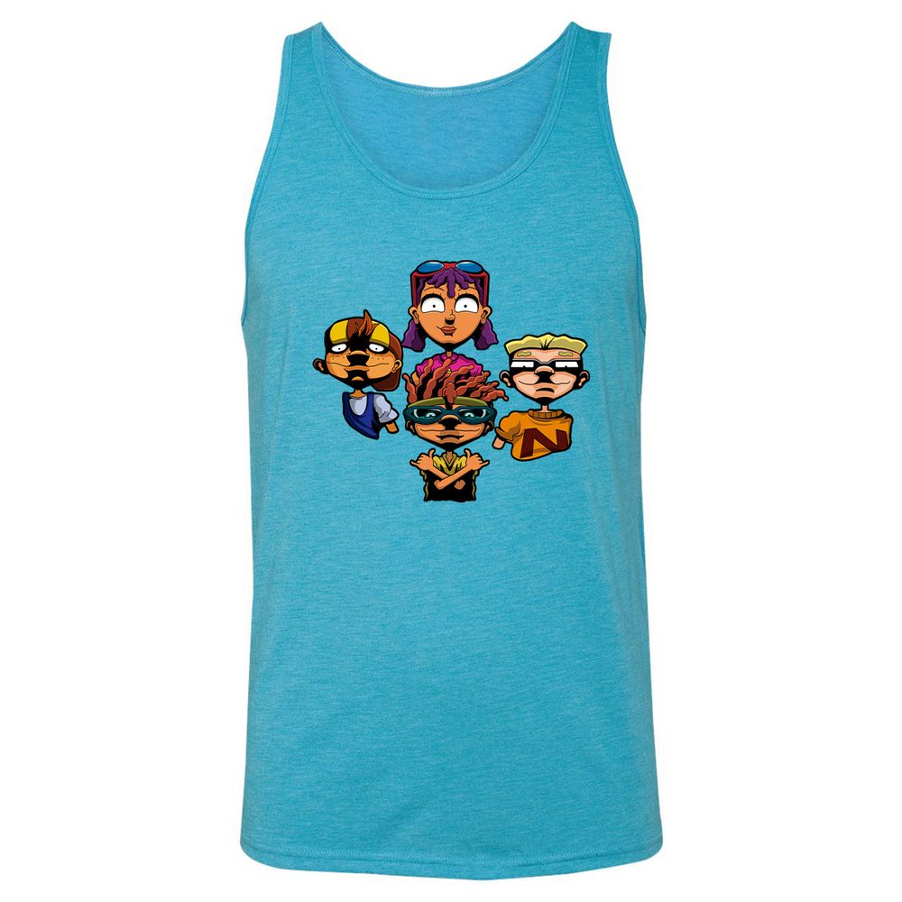 Unisex Jersey Tank - RZ32CSHS - Aqua Triblend - 3