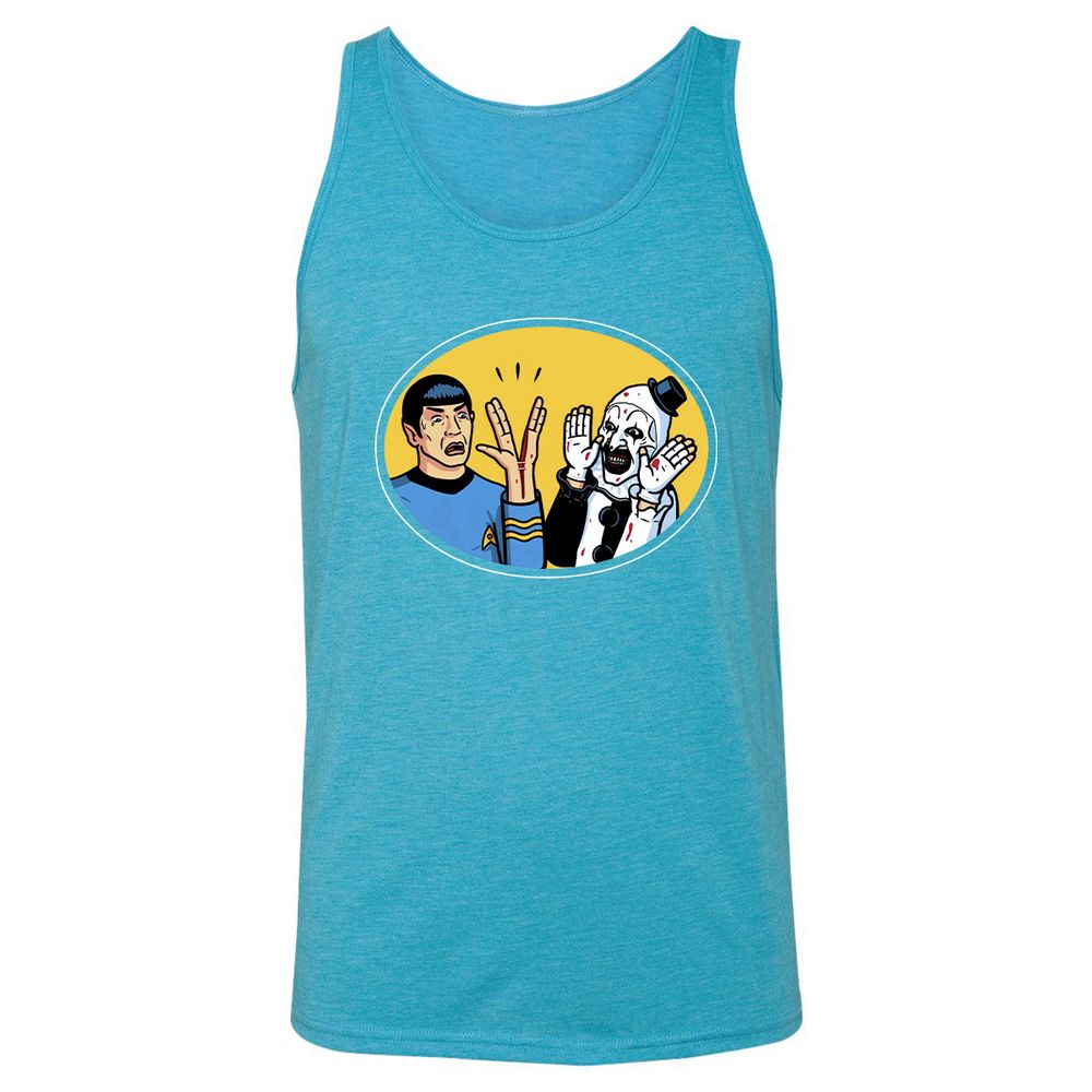 Unisex Jersey Tank - 9XQWCXC8 - Aqua Triblend - 3