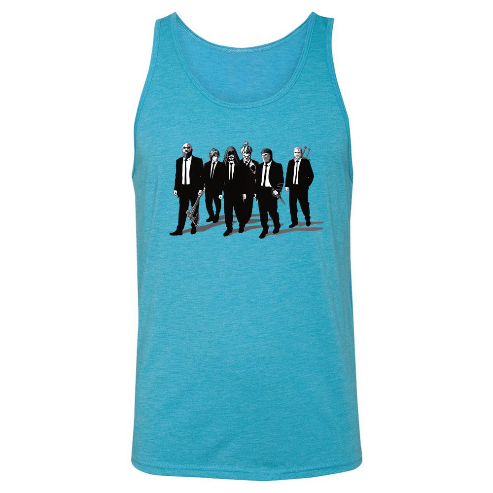 Unisex Jersey Tank - KTH5TKY9 - Aqua Triblend - 3