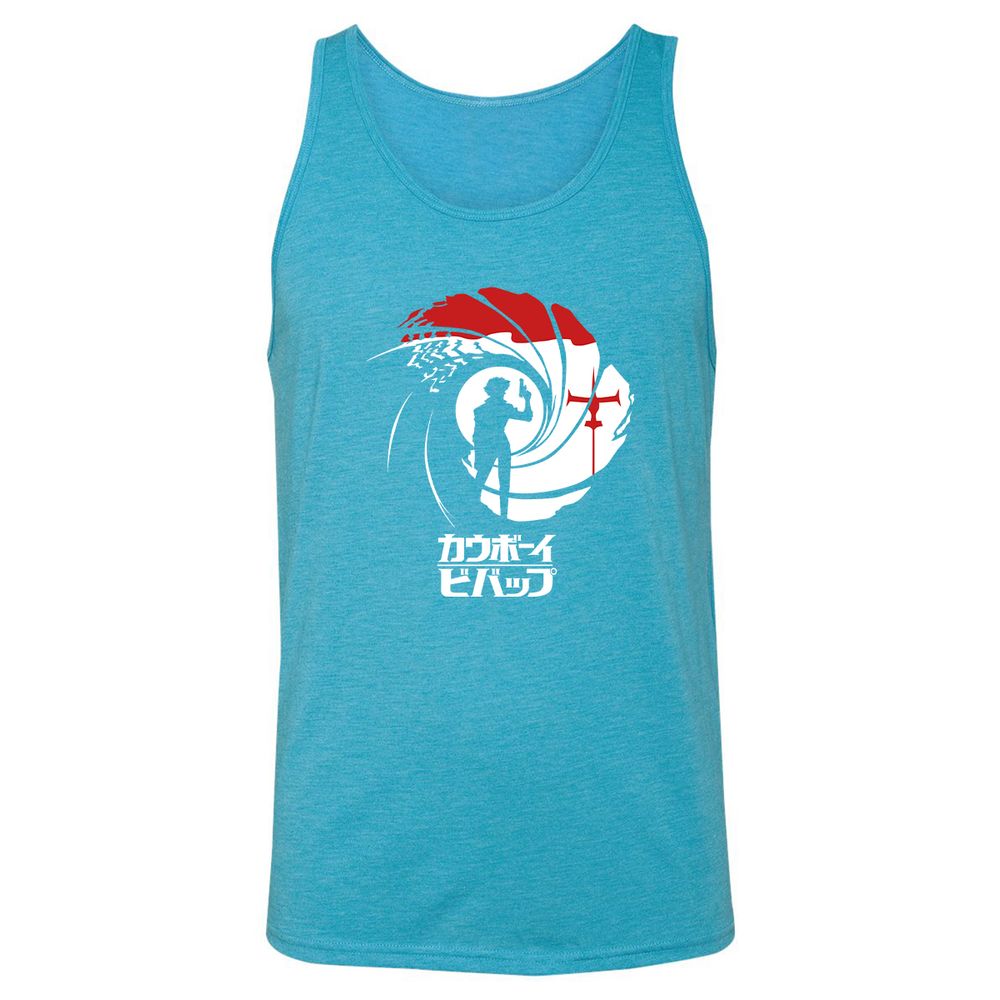 Unisex Jersey Tank - 8VUJ9TVY - Aqua Triblend - 3