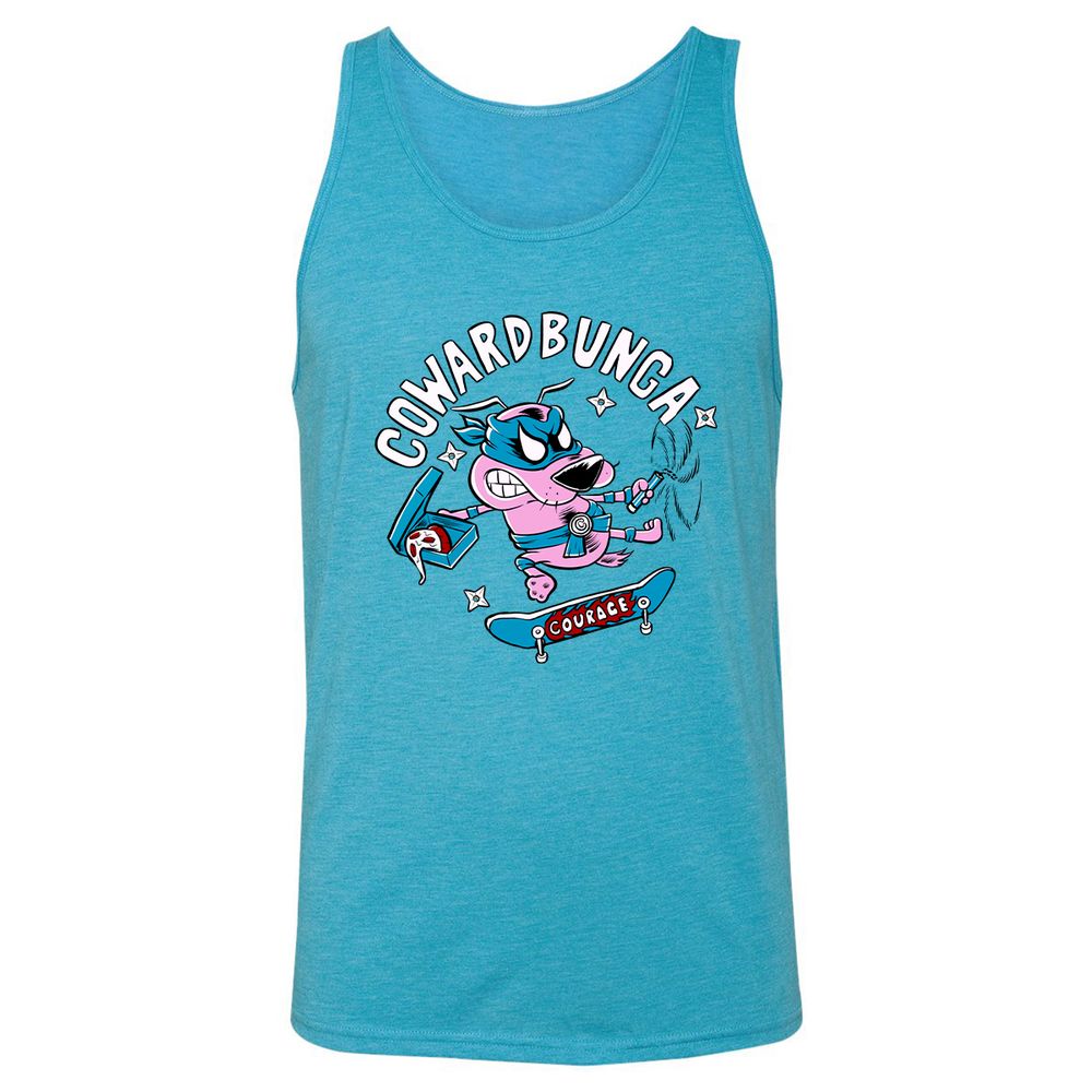 Unisex Jersey Tank - QT54WMJ3 - Aqua Triblend - 3