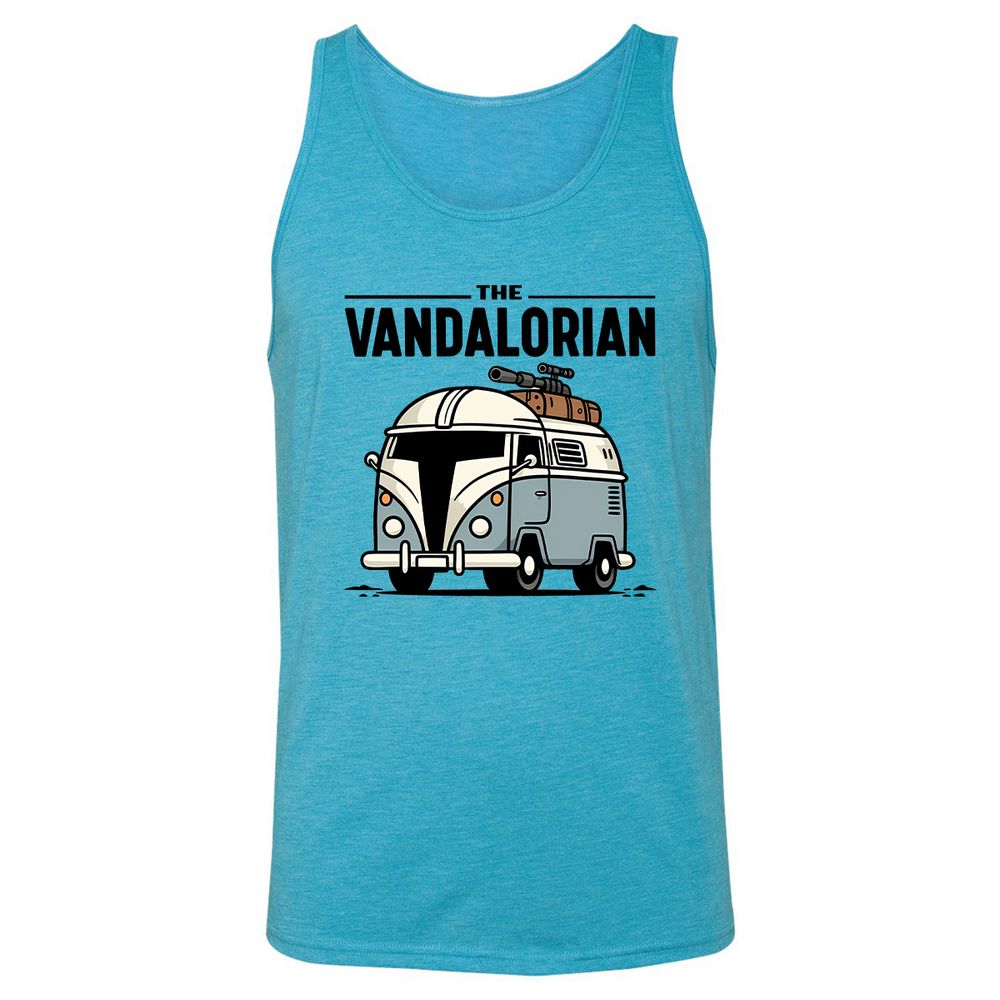 Unisex Jersey Tank - S1VEL7CJ - Aqua Triblend - 3