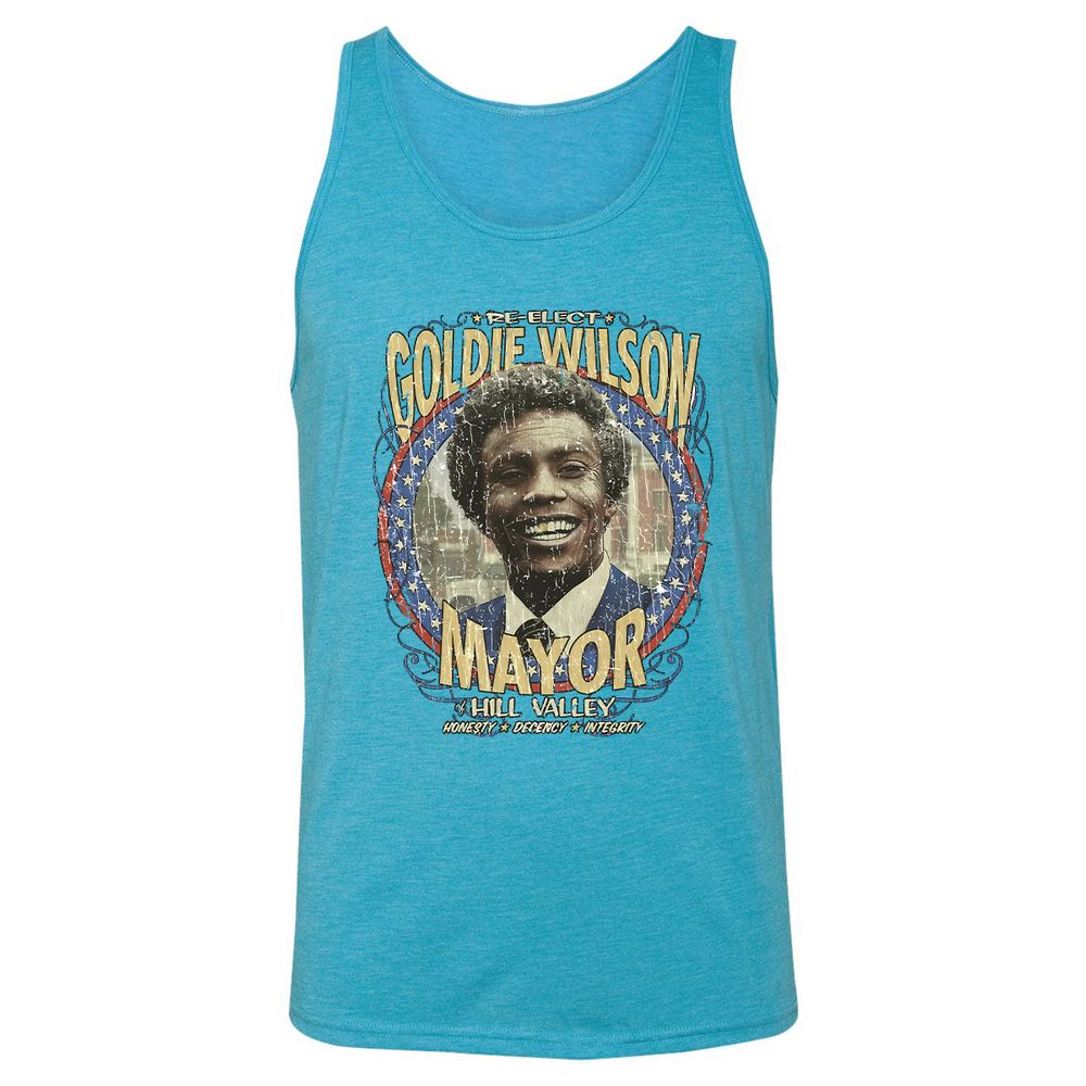 Re-Elect Mayor Goldie Wilson - Aqua Triblend - 3