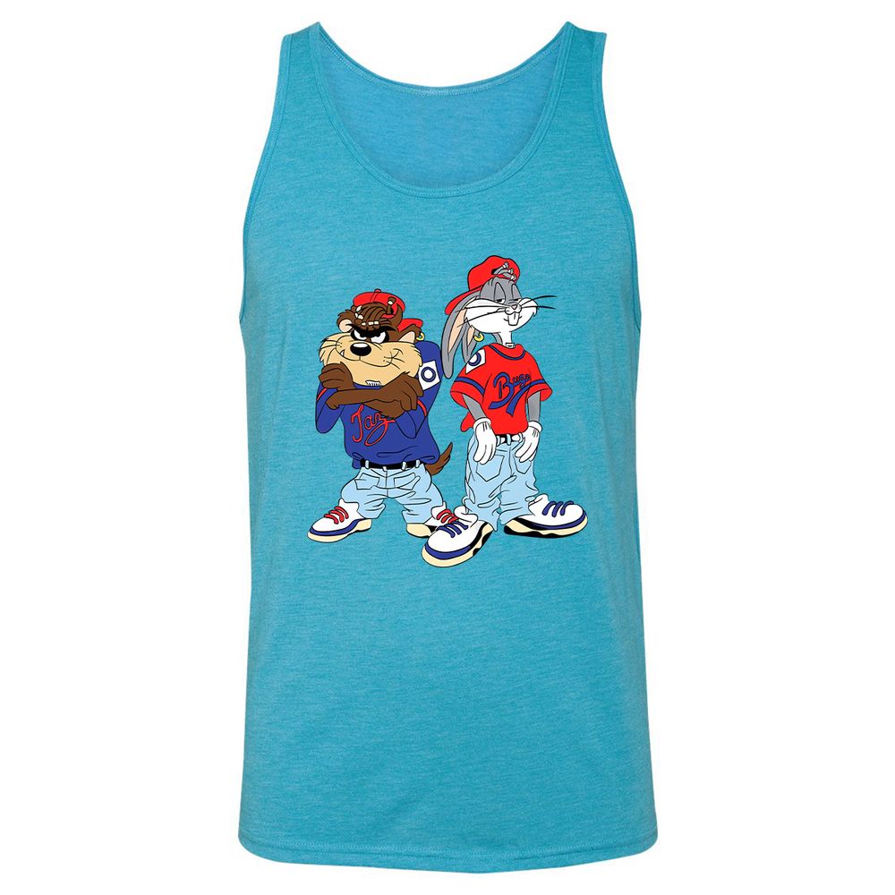 Unisex Jersey Tank - M2W52W36 - Aqua Triblend - 3