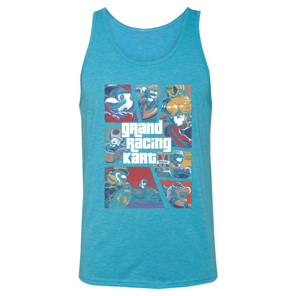 Unisex Jersey Tank - BRG9P3PV - Aqua Triblend - 3
